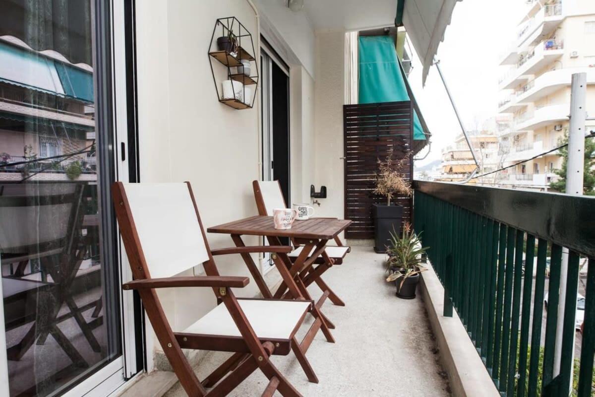 Relaxing 2 Bd With Balcony In Zografou Apartment